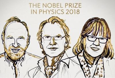 Nobel de Fsica 2018 premia pinas pticas e laser de alta potncia