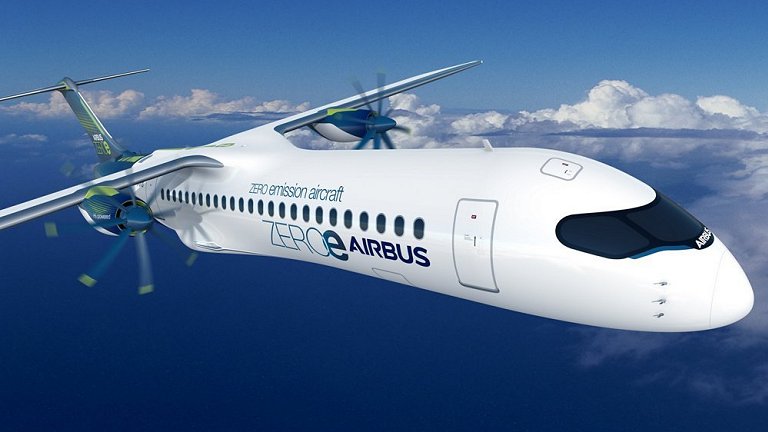 Airbus apresenta conceitos de avies a hidrognio