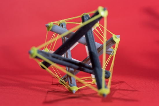 Estruturas de tensegridade: Impresso 3D que muda de forma