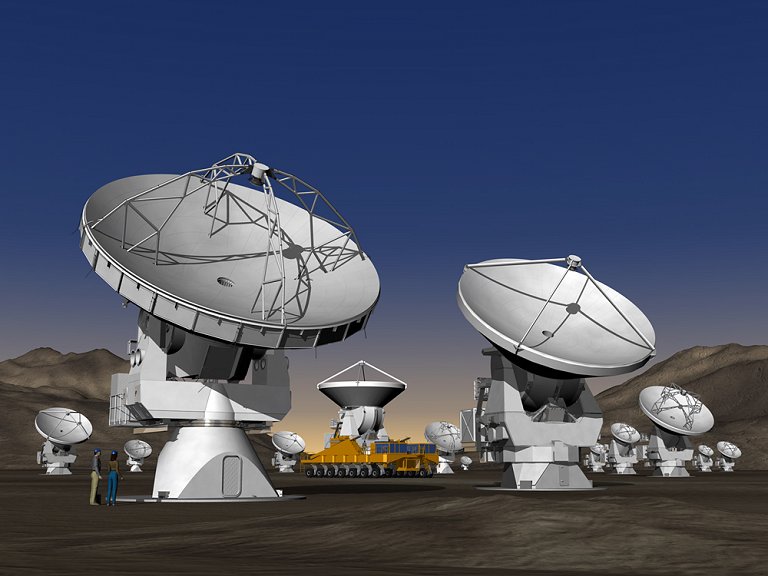 Observatrio mvel ter telescpios carregados em caminho