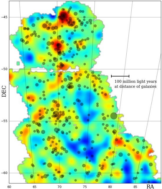 Divulgado primeiro mapa da matéria escura no Universo