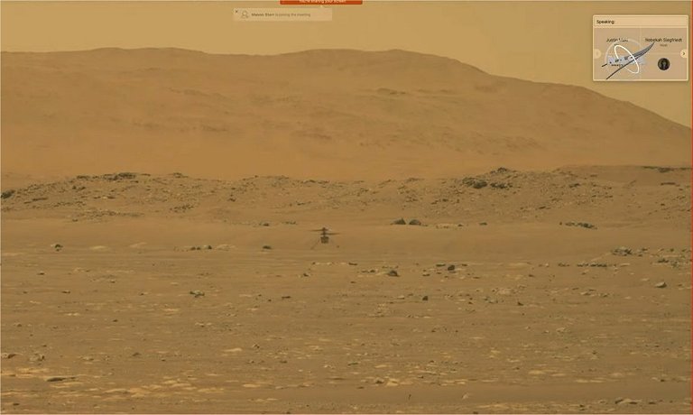 Helicptero Ingenuity faz seu primeiro voo em Marte