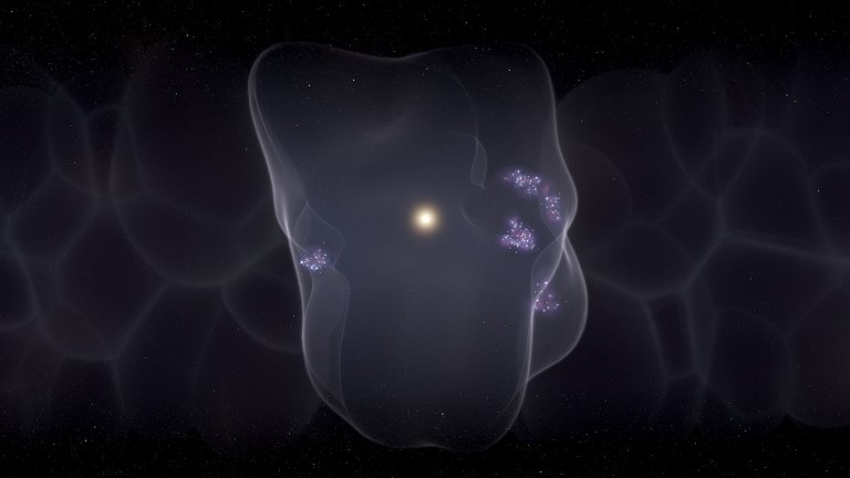 Estrelas formam-se na casca da bolha csmica que envolve Sistema Solar