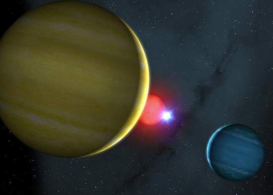 Descoberto sistema planetrio parecido com jogo de sinuca