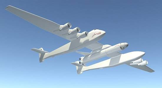 Super avião será usado para lançar foguete ao espaço