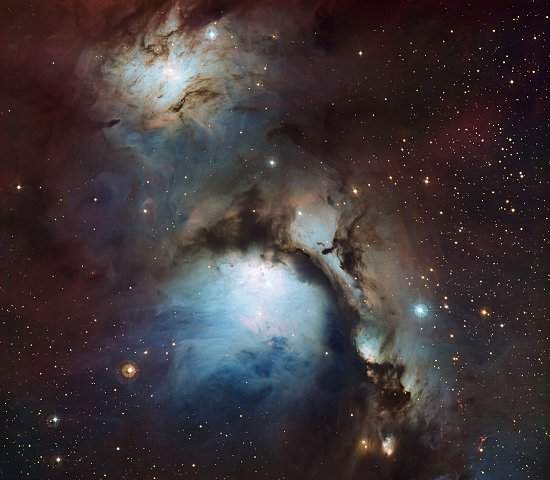 Nebulosa de reflexo mostra beleza em mutao