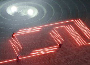 Intera��o da luz com ondas gravitacionais pode detectar part�culas de gravidade