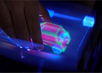 Hologramas 3D podem ser agarrados e manipulados com as mos