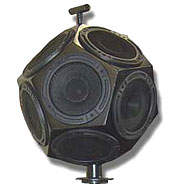 Caixa acstica omnidirecional tem 12 alto-falantes e cobre 360 graus