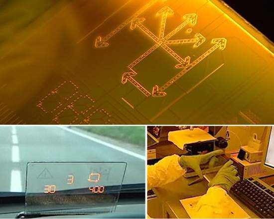 Eletrnica transparente quer levar painel para o pra-brisas