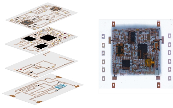 Circuito impresso elstico  flexvel na forma e na funo