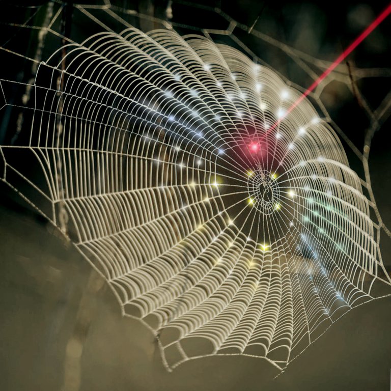 Parabólica inspirada em teia de aranha para captura 3D de imagens