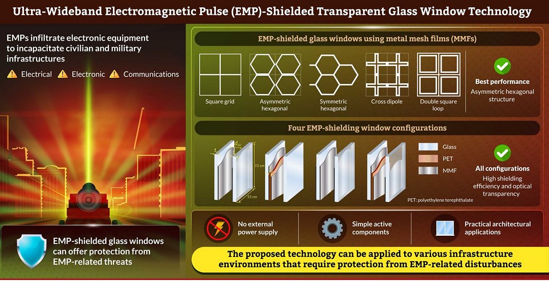 Blindagem eletromagn�tica pode ser instalada em janela transparente