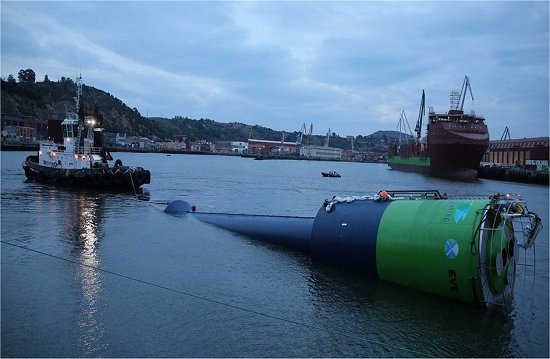 Turbina inovadora tentar gerar energia barata com ondas do mar