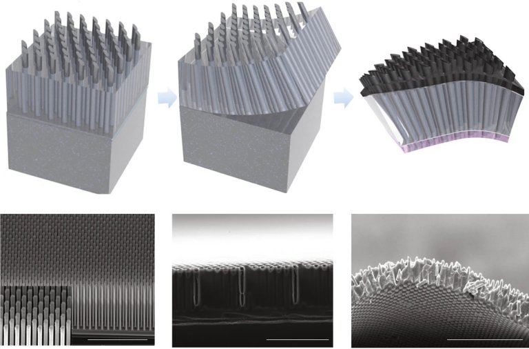 Células solares de silício ficam transparentes e flexíveis