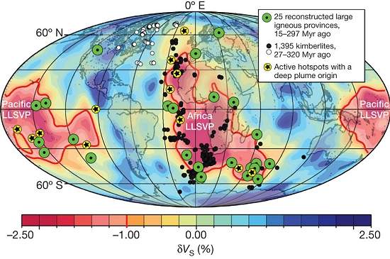 Geológos criam mapa-múndi de possíveis minas de diamante