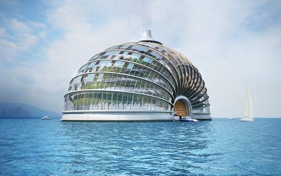 Arca flutuante autossustentável é idealizada por arquitetos russos