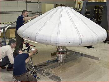 NASA testa escudo inflvel de reentrada na atmosfera