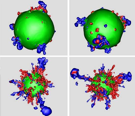 Supernova  simulada em 3D pela primeira vez