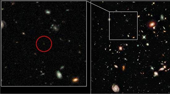 Galxia encontrada pelo Hubble  o mais distante objeto j visto