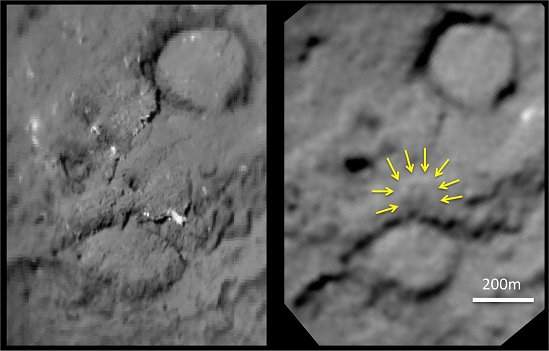 Sonda StarDust fotografa cratera feita pelo homem em cometa