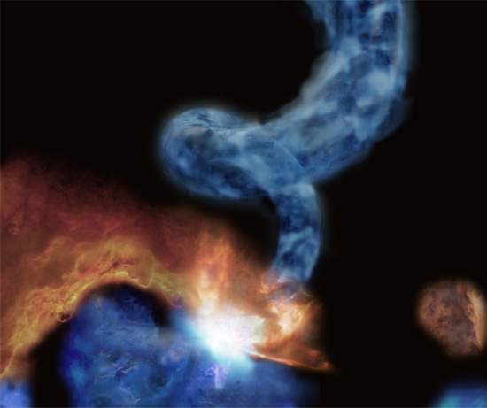 Nuvem molecular rabo de porco surpreende astrnomos