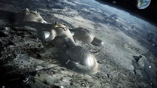 Base na Lua construída com regolito e impressora 3D