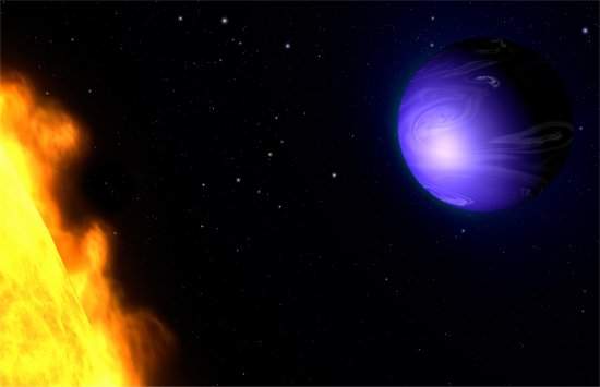 Exoplaneta  mais azul do que a Terra