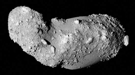 Asteroide  formado por materiais de diferentes densidades