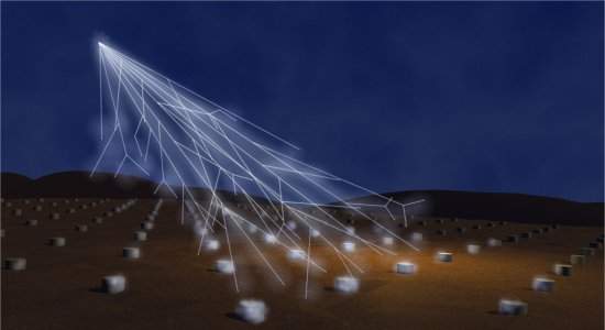 Chuva de partículas cósmicas emite ondas de rádio na atmosfera