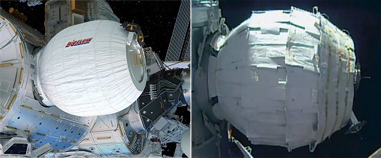 Falha acionamento de módulo inflável na Estação Espacial