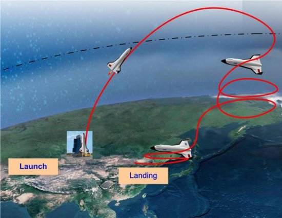 Avião espacial chinês levará 20 turistas ao espaço