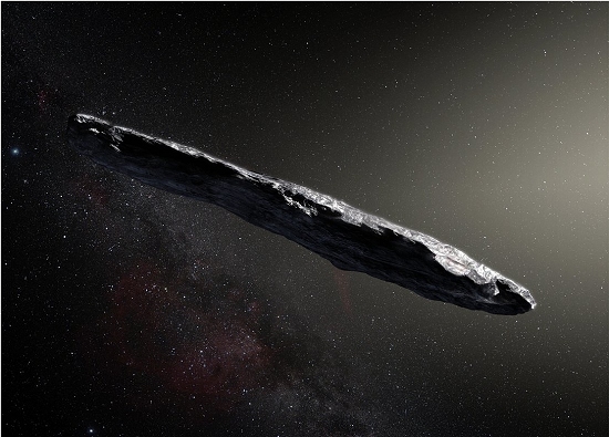 Primeiro asteroide interestelar tem formato bizarro
