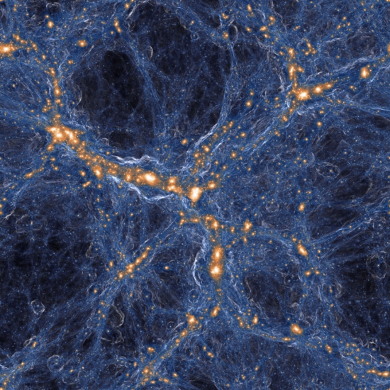 Maior simulação do Universo mostra cubo de 1 bilhão de anos-luz
