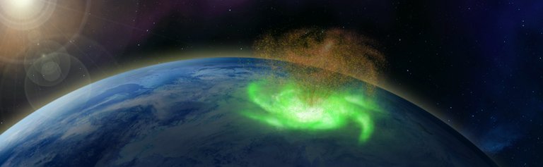 Furacão espacial faz chover elétrons sobre a Terra