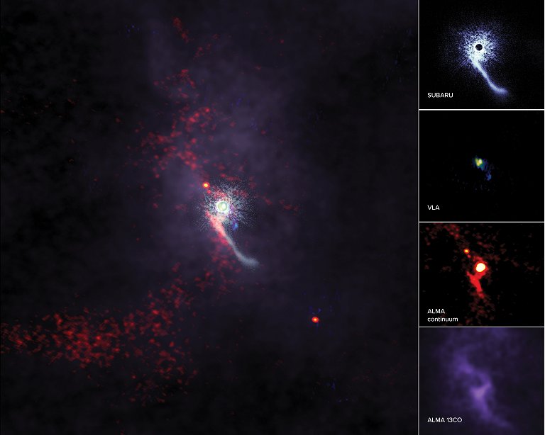 Astrônomos captam colisão cósmica inédita