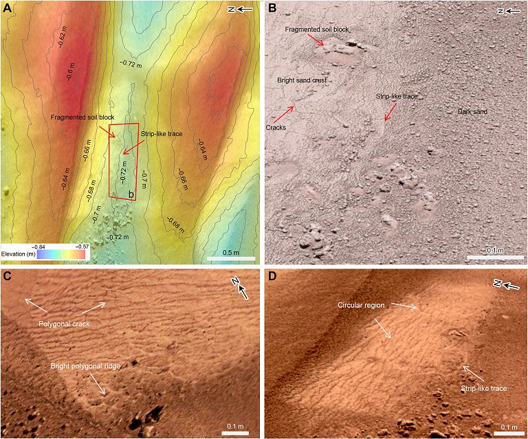 Rover Zhurong encontra evidncias de gua em baixas latitudes de Marte