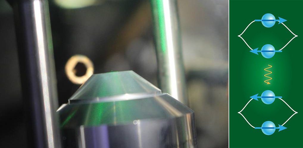 Diamantes levitando no vcuo podero dizer se a fora da gravidade  quntica