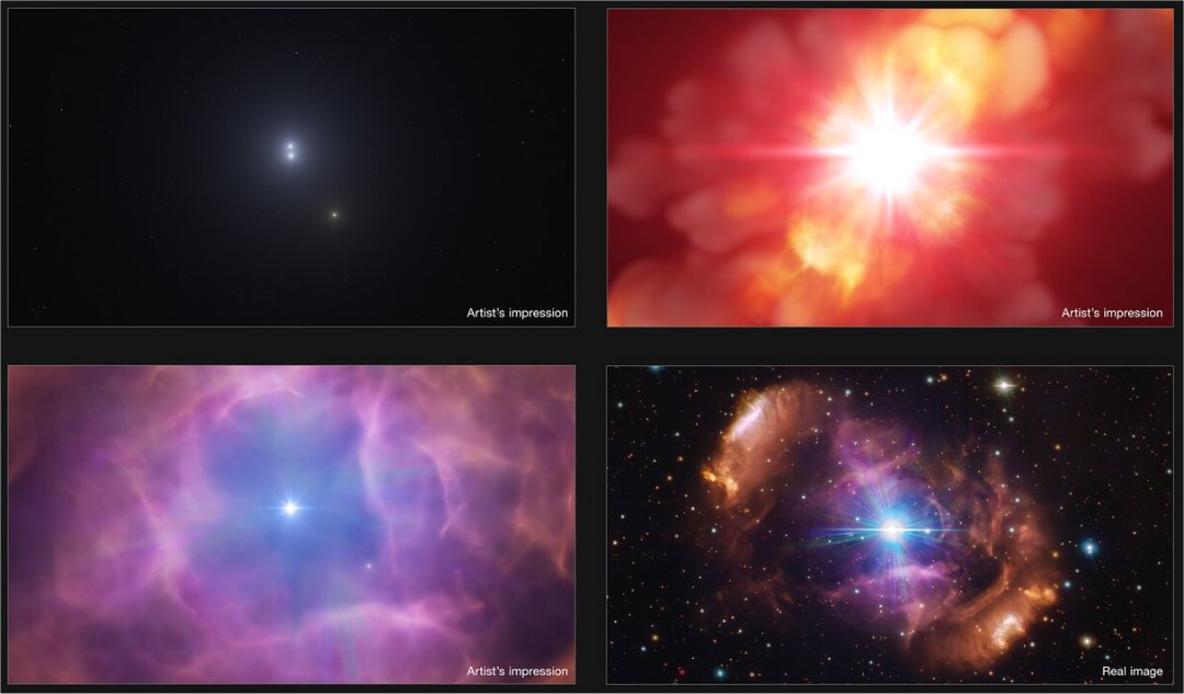 Choque de estrelas explica magnetismo de estrelas massivas