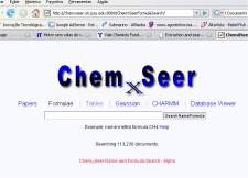 Mecanismo de buscas da Qumica encontra molculas e frmulas qumicas