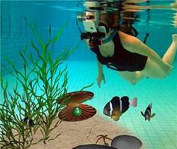 Realidade virtual aqutica traz beleza do mar para o fundo da piscina