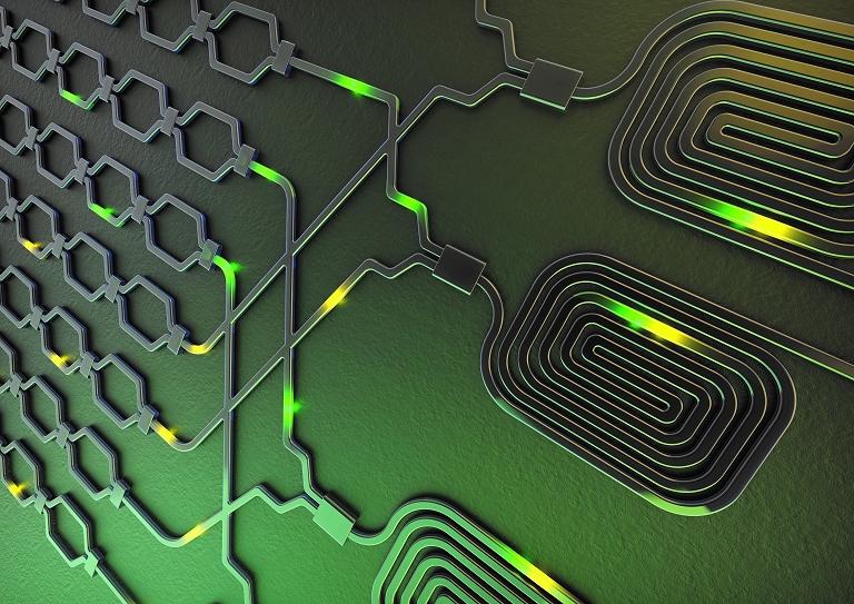 Processador quntico de silcio processa dados com qubits de luz