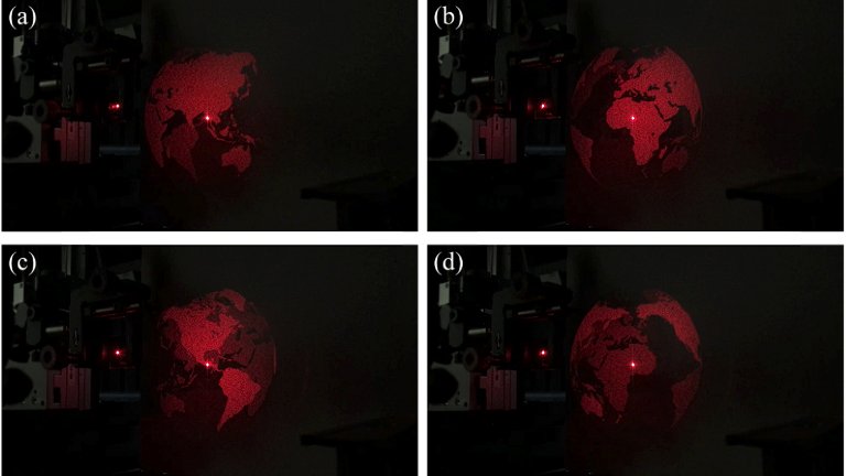 Filme holográfico 3D verdadeiro é demonstrado