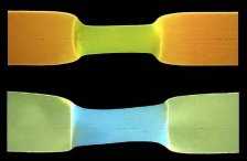 Plstico fluorescente funciona como sensor contra deformao