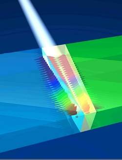 Cientistas aprisionam um arco-ris no interior de um metamaterial