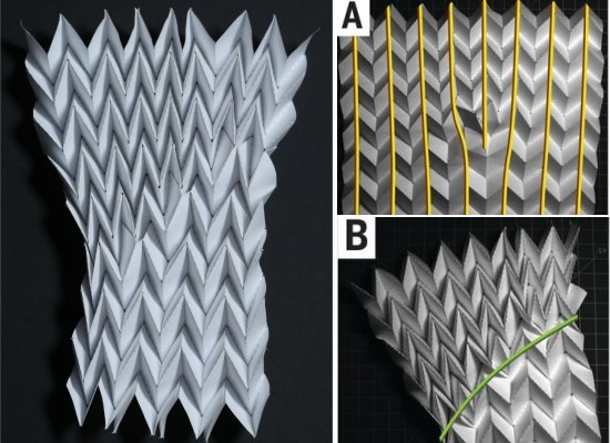 Materiais mecânicos programáveis feitos com origami