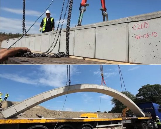 Ponte em arco pr-fabricada vai durar 300 anos