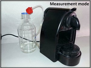 Mquina de caf expresso vira equipamento de laboratrio qumico