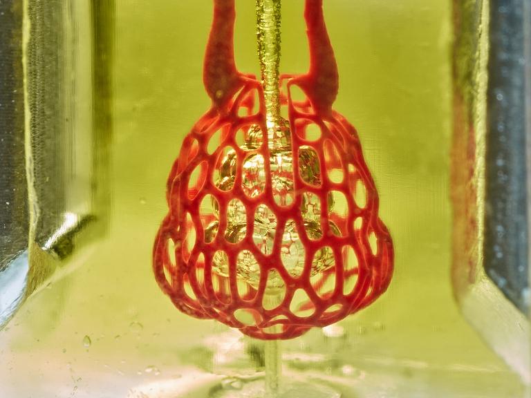 Impressão 3D de órgãos vivos viável com corante alimentar