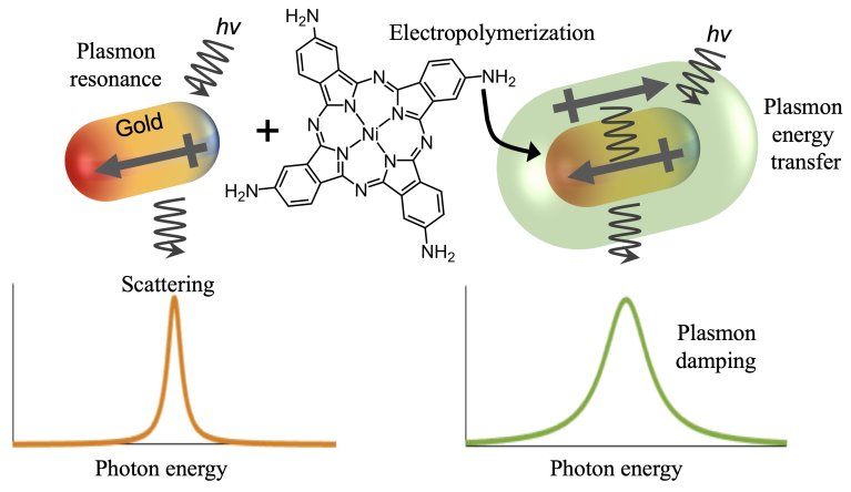 Nanopartículas catalisadoras transferem energia da luz para as reações